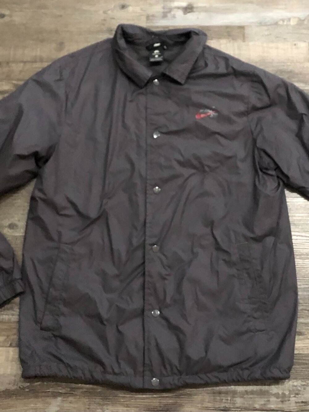 Nike SB Shield Coach Jacket Mens Large Gray Full Zip